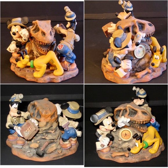 Disney Animal Kingdom Big Dig in the Boneyard Figurine Sculpture w Clock NEW - Picture 8 of 13